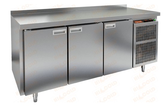 Холодильно-морозильный стол HICOLD GN 11/TN-1/BT, бок, 3 двери (-2...+10°С)/(-18...-10°С)